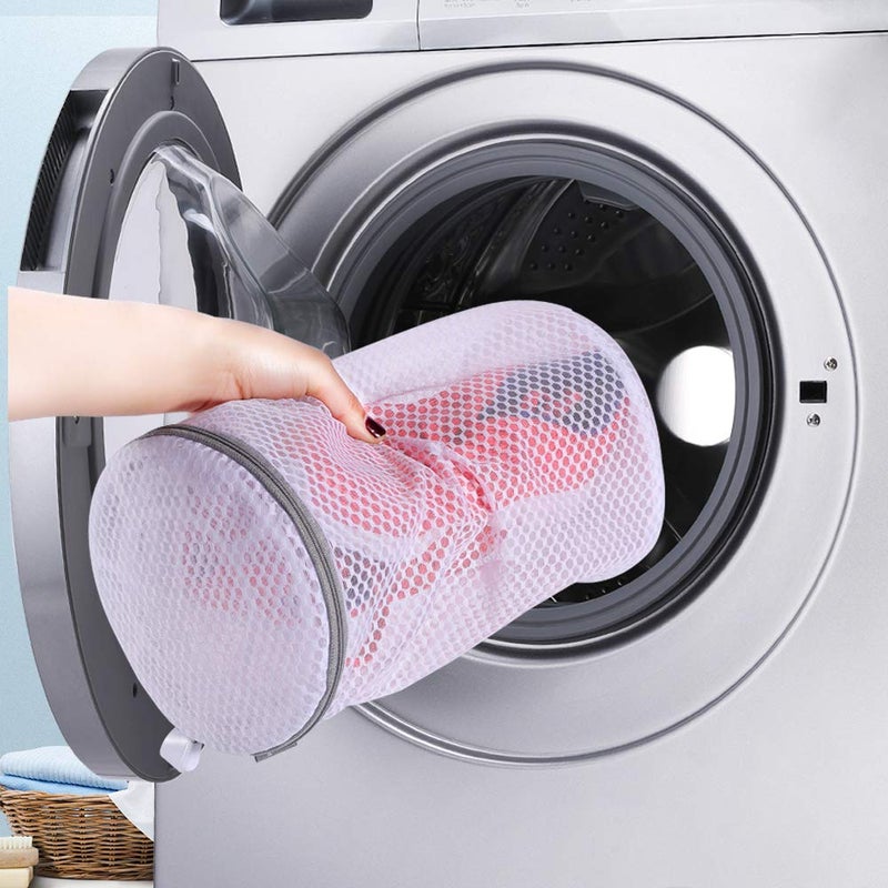 Kimmama Shoes Wash Bags,Sneaker Mesh Washing Bag,Shoe Cleaning Laundry Bag,125 Honeycomb Fabric,Gray Zipper,Large Size,7 x 15 inch,Pack of 2 for Gym Shoes,Sneaker,Yeezt Boost,Slipper - Image 4